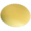 Podkład pod tort 32 cm gruby złoty fala podkładka pod tort ciasto duży karbowany